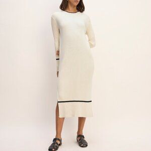 NWT | Everlane Cotton Wide Rib Midi Dress | S